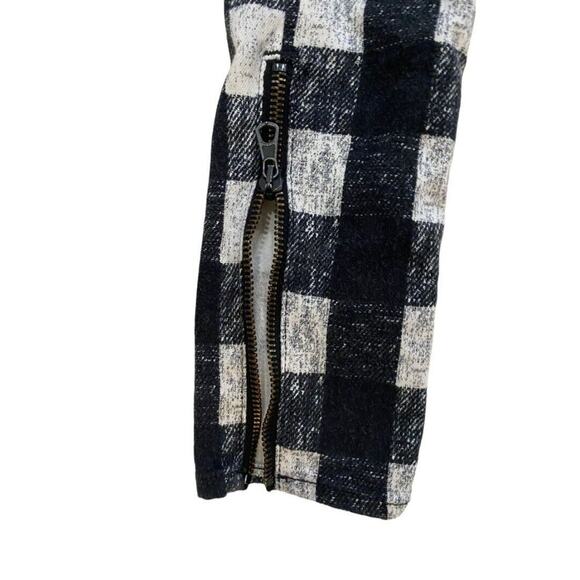 24 Rag & Bone Black and White Checked Skinny Jeans Zippers - Picture 7 of 8